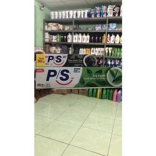 KEM ĐÁNH RĂNG PS 123- Trà xanh 180g tặng kèm tuýt 30g