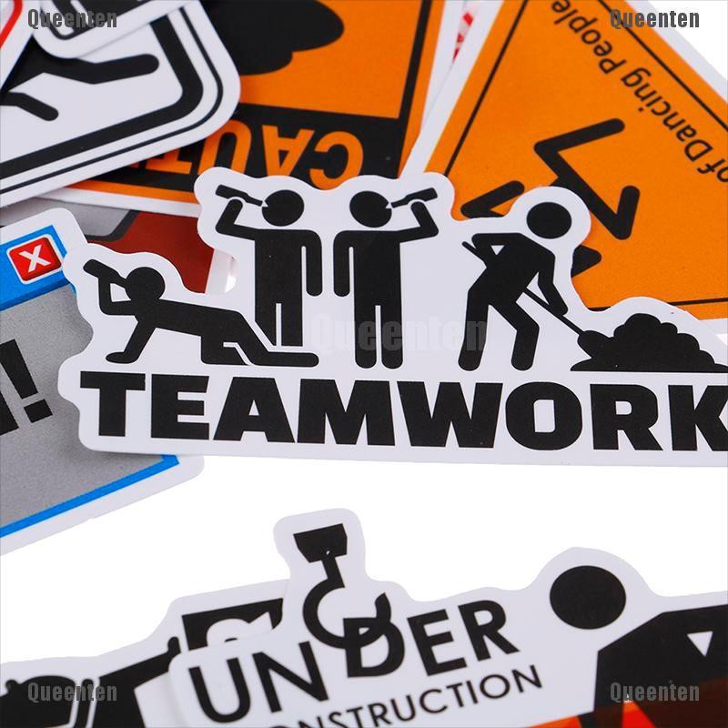 Set 50 miếng dán cảnh báo nhắc nhở đa dụng chống thấm nước