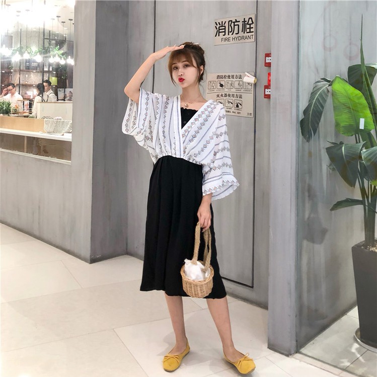 40-100kg☀M-4xl☀ Bộ Đầm Hai Mảnh Phong Cách Ngoại Cỡ Cho Phụ Nữ 200kg | BigBuy360 - bigbuy360.vn