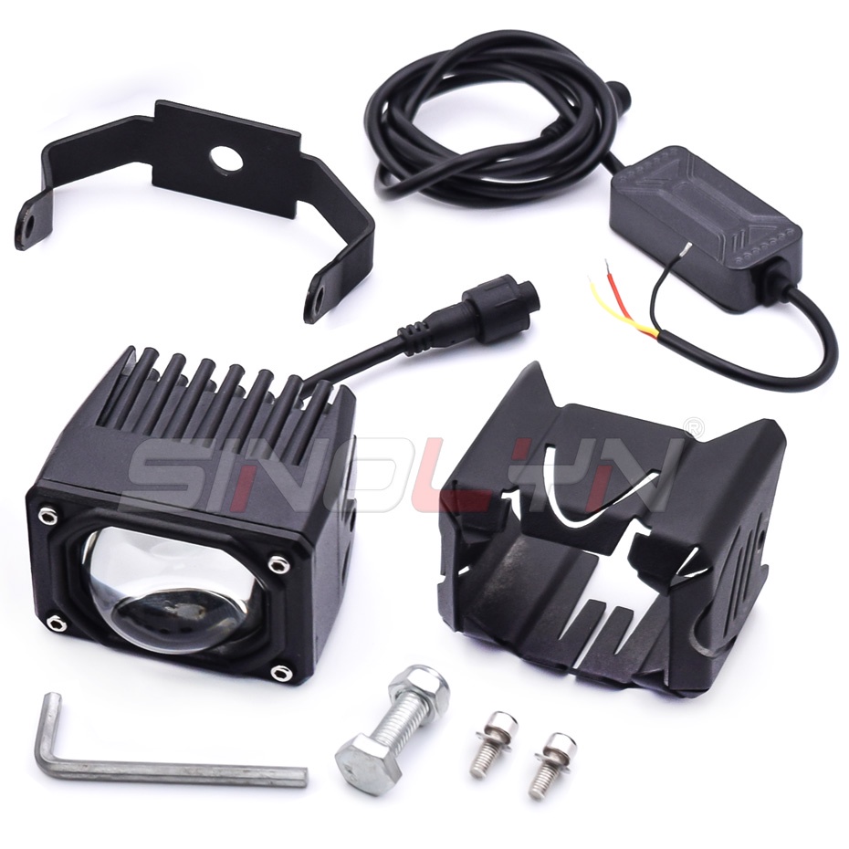 Đèn Pha Sinolyn U9 LED 12D 6000K 3000K 50W 12V 24V Chất Lượng Cao Cho Xe Mô Tô