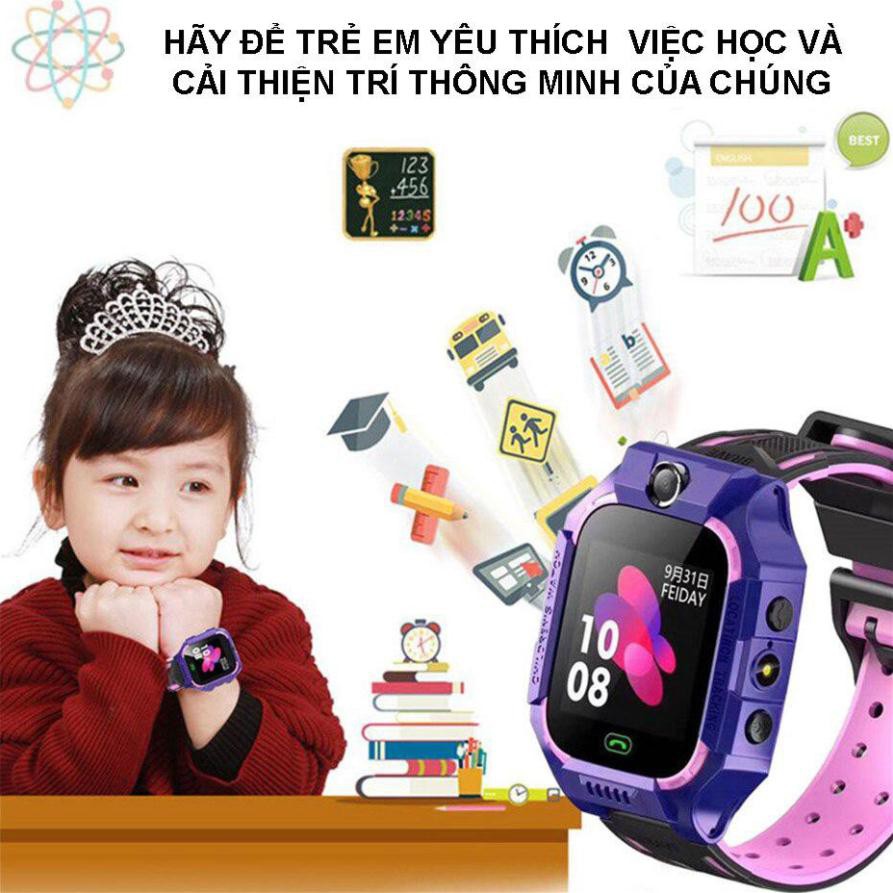 Đồng Hồ Định Vị Thông Minh Z6 Dành Cho Trẻ Em Định Vị LBS Kid Có Sim Nghe Gọi Tiện Lợi