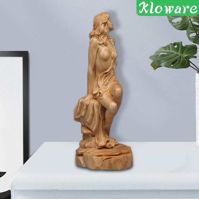 Đồ trang trí Tượng Nữ Thần Bằng Gỗ Sáng Tạo