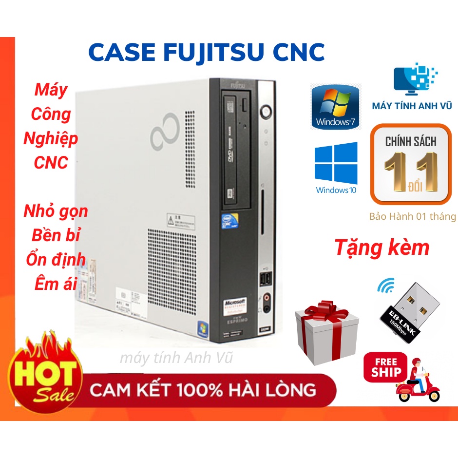 Case máy tính Fujitsu G31 nhỏ gọn cho văn phòng và lắp máy CNC