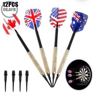 Set 12 phi tiêu bằng đồng thau kèm đầu phi tiêu