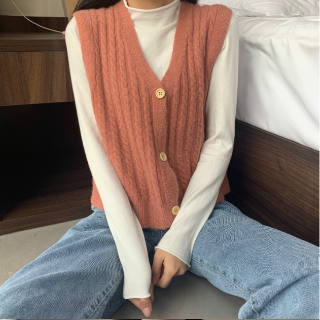 (Hàng có sẵn/ Ảnh thật) Áo gile nữ - Áo len gile thu đông 2021 | BigBuy360 - bigbuy360.vn