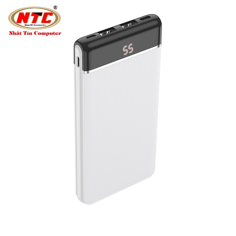 Pin sạc dự phòng Hoco J59 10000mAh Famous 3 cổng input, 2 cổng output max 2A