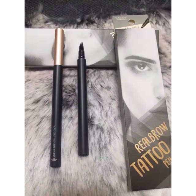 Bút Dạ Kẻ Lông Mày Vacosi Realbrow Tattoo Pen Lâu Trôi