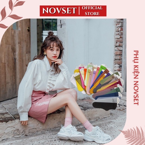 [Vớ Nữ Nhún Cổ Cao]Tất Nữ Nhún Cổ Cao Chất Mỏng Thoáng Mát Nhiều Màu [ MÃ A802 ]