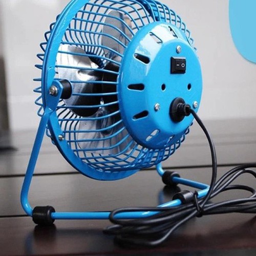 (CAO CẤP) QUẠT MINI LỚN LỒNG SẮT TỐC ĐỘ CAO THỔI BAY CƠN NÓNG