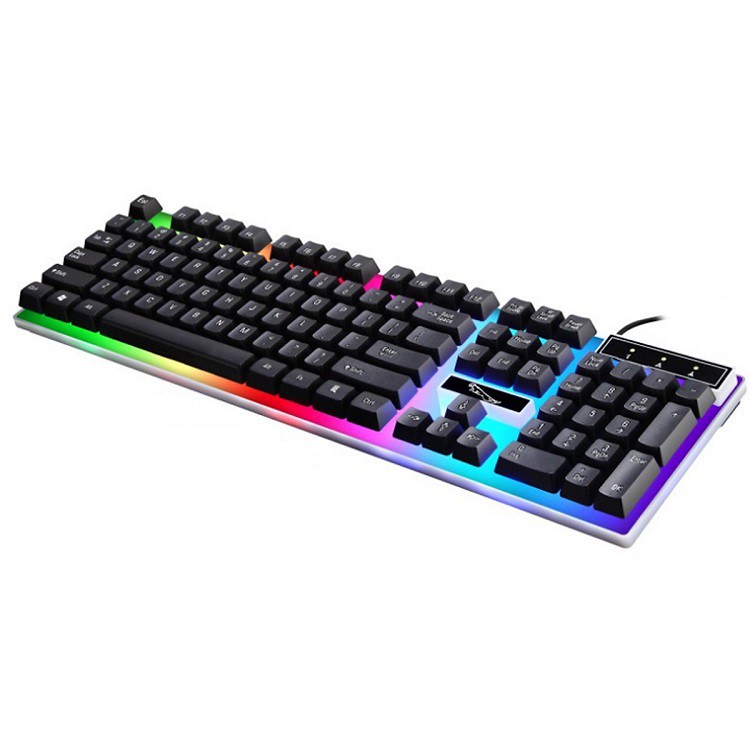 Bàn phím máy tính có dây Huqu HQ-21 dành cho dân văn phòng, game thủ - có đèn led