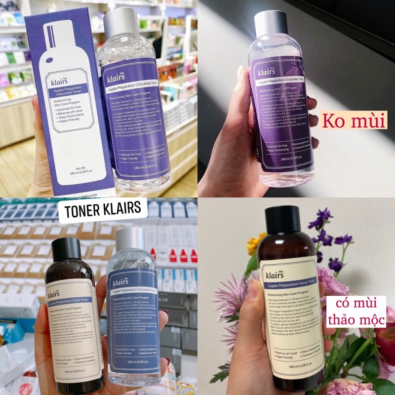 MBC M29 Nước hoa hồng Dear Klairs Supple Preparation Facial Toner 180ml