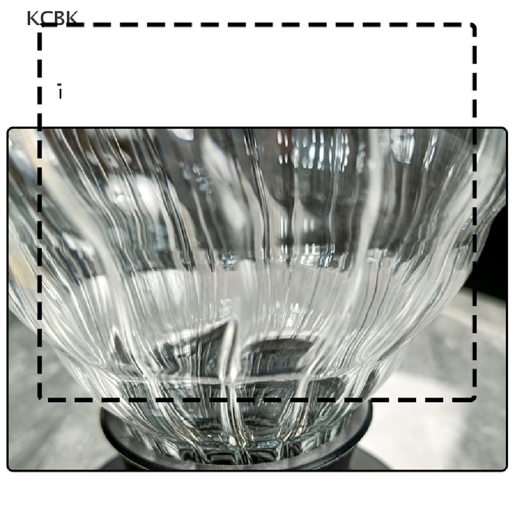 KC Immersion Coffee Dripper Glass V60 Coffee Maker V Shape Drip Coffee Filter BK