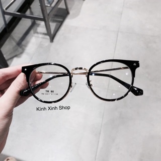 Kính Mắt mèo Gọng Kim loại Hàn Quốc cao cấp -KMMHQ010