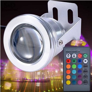 Bóng đèn led đổi màu có điều khiển từ xa RGB 10W chống nước