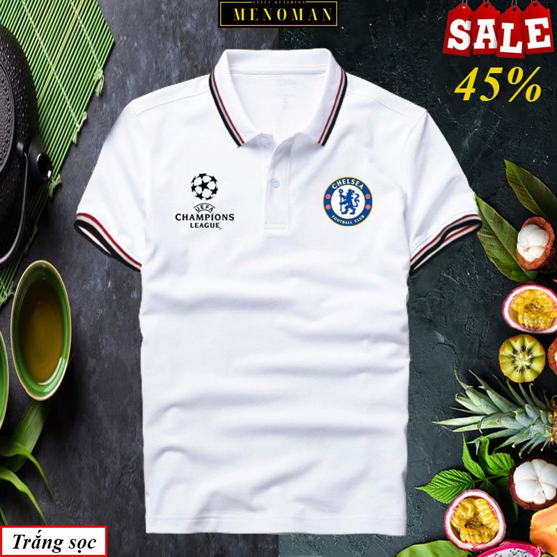Áo polo trắng in ấn LOGO theo  yêu cầu FREE THIẾT KẾ