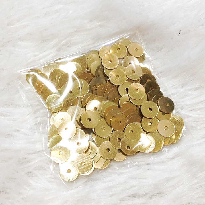 Hạt kim sa đính áo thời trang size 7mm nhiều màu