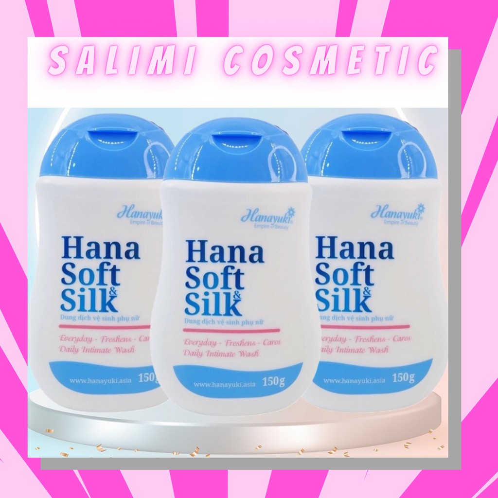 COMBO 3 Chai Dung Dịch Vệ Sinh Phụ Nữ Hana Soft Silk Hanayuki - HÀNG CHÍNH HÃNG