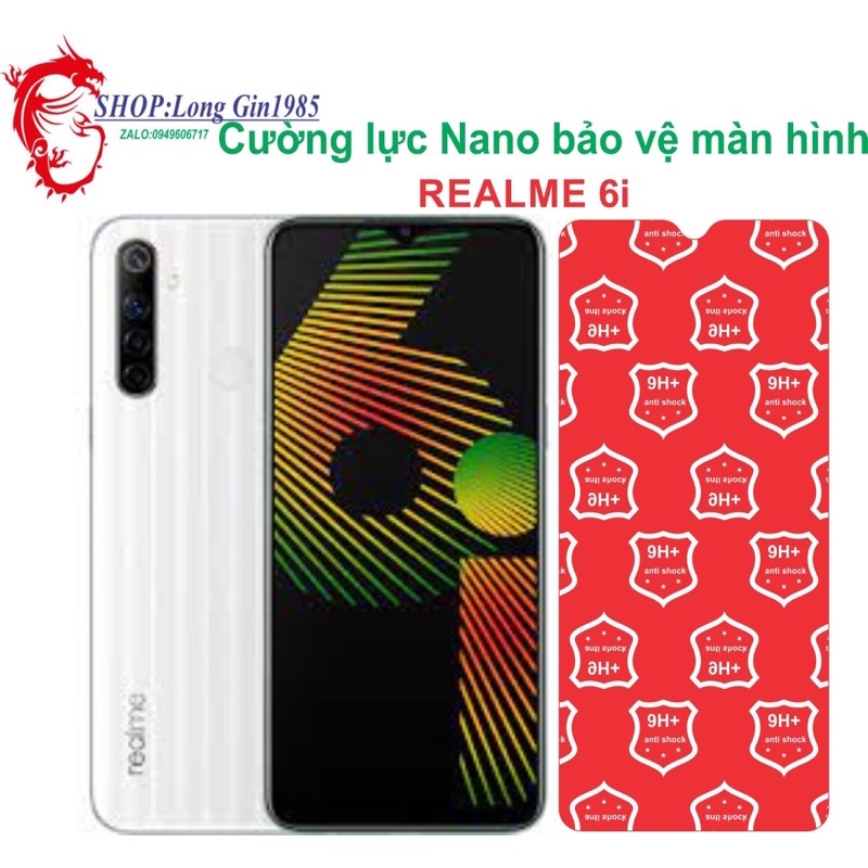 Realme 6i Cường lực Nano chống va đập chống trầy xước tốt