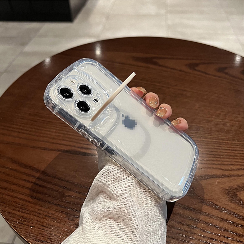 Ốp Điện Thoại Trong Mờ Viền Thẳng Cho iPhone14Pro IP13Pro iPhone14 iPhone11 Phone 12Promax 13Promax 13