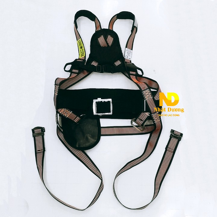 Dây đai an toàn lao động toàn thân 2 móc đệm eo HPBEN33G dây đàn hồi chống tĩnh điện - Nsafe