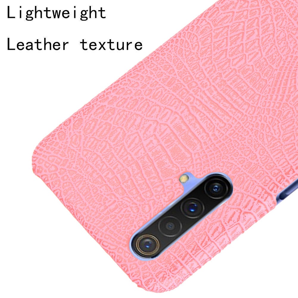 Ốp Điện Thoại Nhựa Cứng Giả Da Cá Sấu Thời Trang Cho Realme 7 6 5 Pro 6i 6S 5S