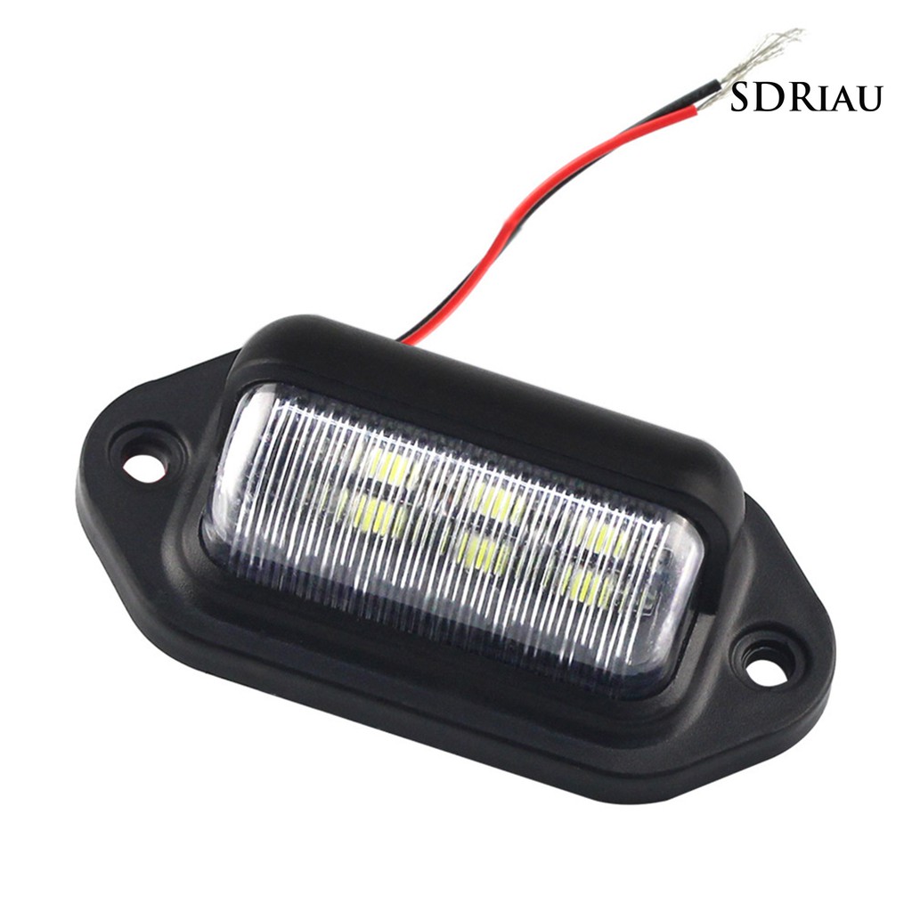 Đèn chiếu sáng biển số 6 LED 12-24V tiện lợi dành cho xe hơi tàu thuyền
