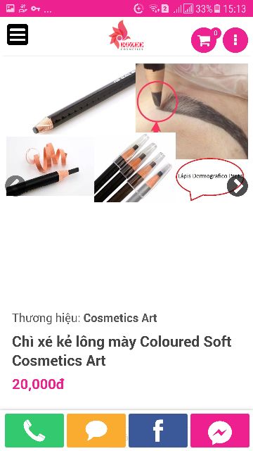 Chì xé vẽ chân mày Cosmetic Art