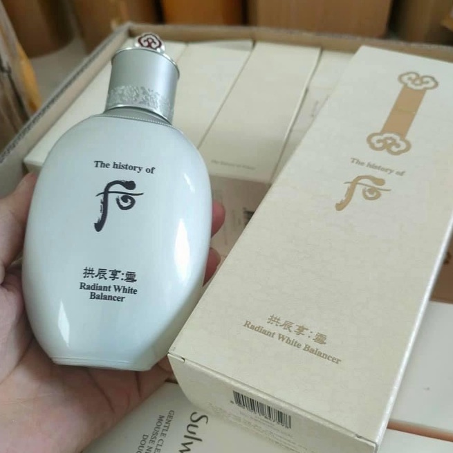 [DATE 2024] Nước hoa hồng Whoo dưỡng trắng làm sáng da Whoo Radiant White Balancer 150ml