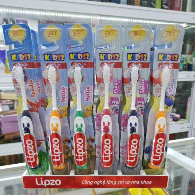 Bàn chải cho bé trên 4 tuổi Lipzo Kids 2