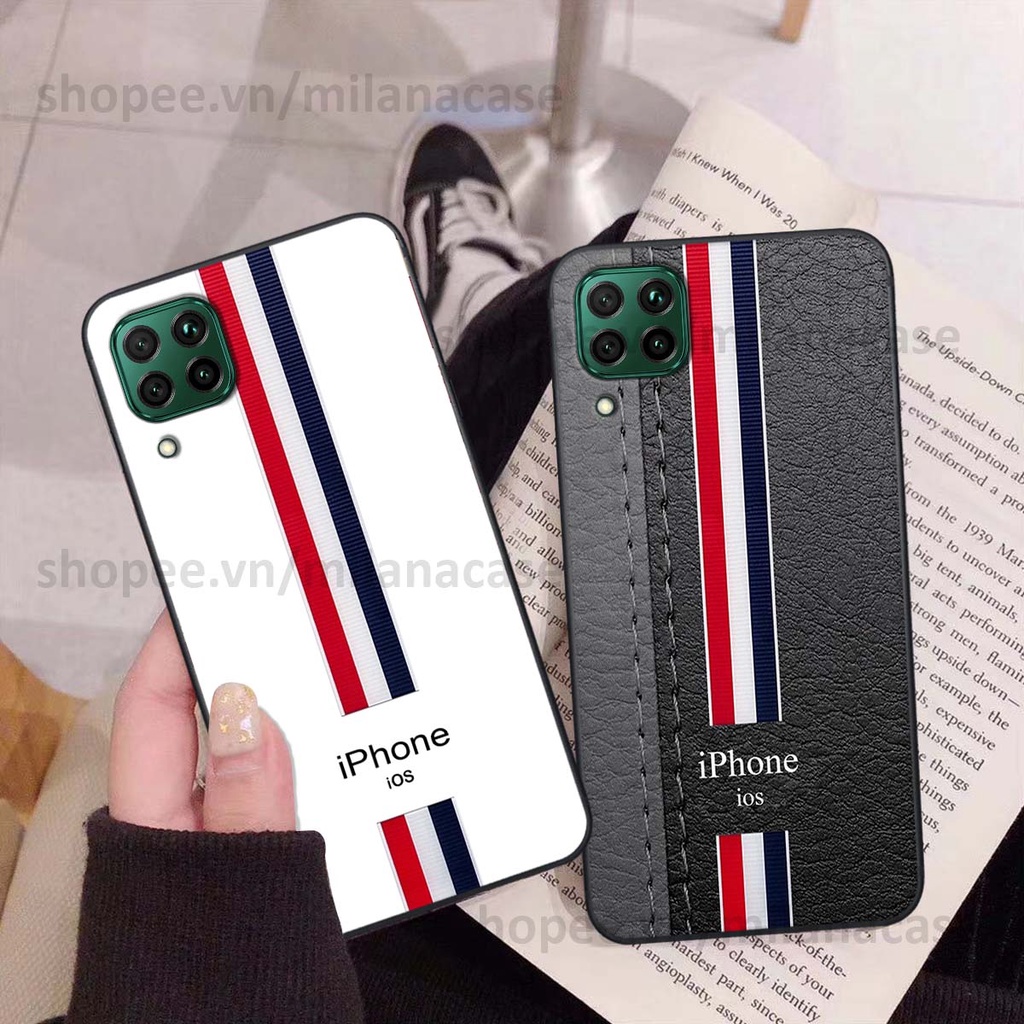 Ốp Huawei Nova 7i in giả da phong cách thể thao, cá tính, thời trang