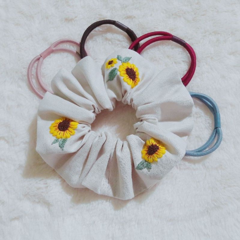 CỘT TÓC SRUNCHIES HANDMADE THÊU TAY