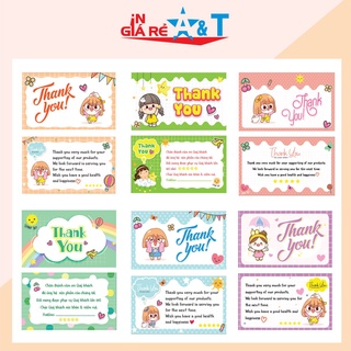 🌸 100 THẺ CẢM ƠN - Thiệp cảm ơn khách hàng - nhãn cám ơn khách hàng