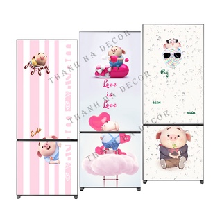 Decal dán Tủ Lạnh Pig 2022 chất liệu cao cấp