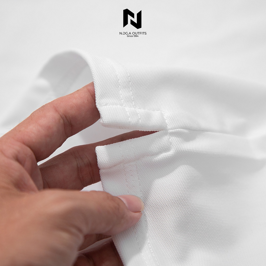 Áo Polo Nam N.GG.A phối màu trắng đen kiểu dáng lịch sự chất cotton 100% siêu thoáng mát - Đủ size