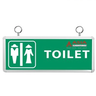 ⚡️flash sale 50%⚡️đèn led exit chỉ dẫn asia tl-01 chỉ dẫn nhà vệ sinh 1 mặt, công suất 3w