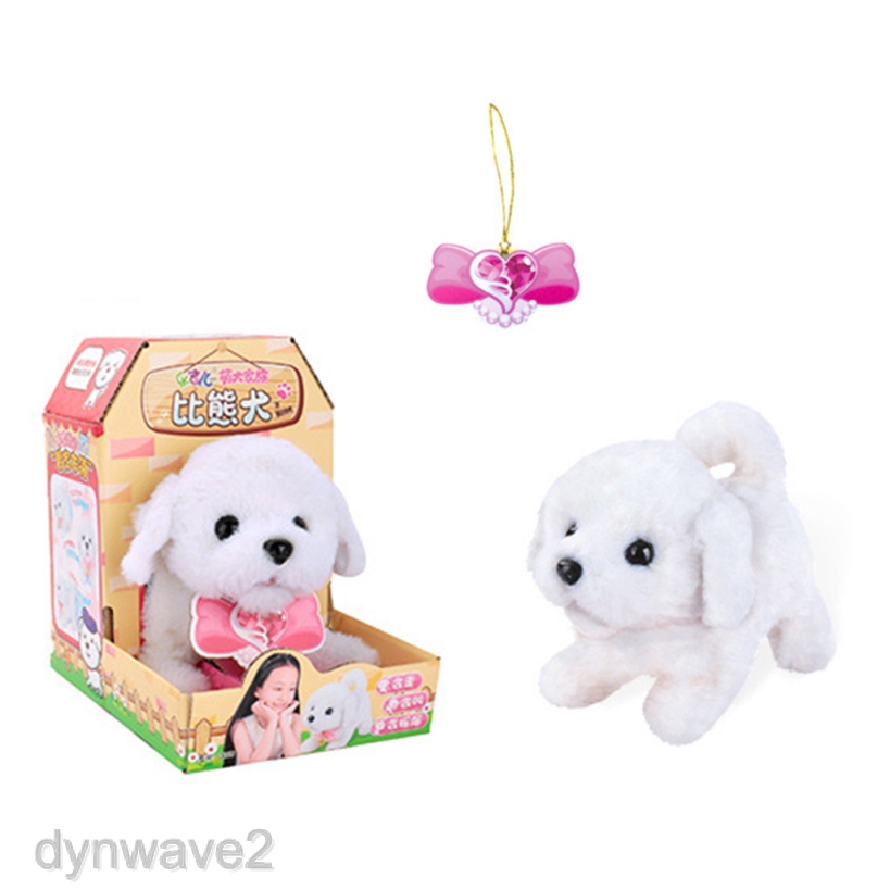 Soft Plush Robotic Dog Robot Toy Electronic Pet Kids Children Walks Barks Puppy