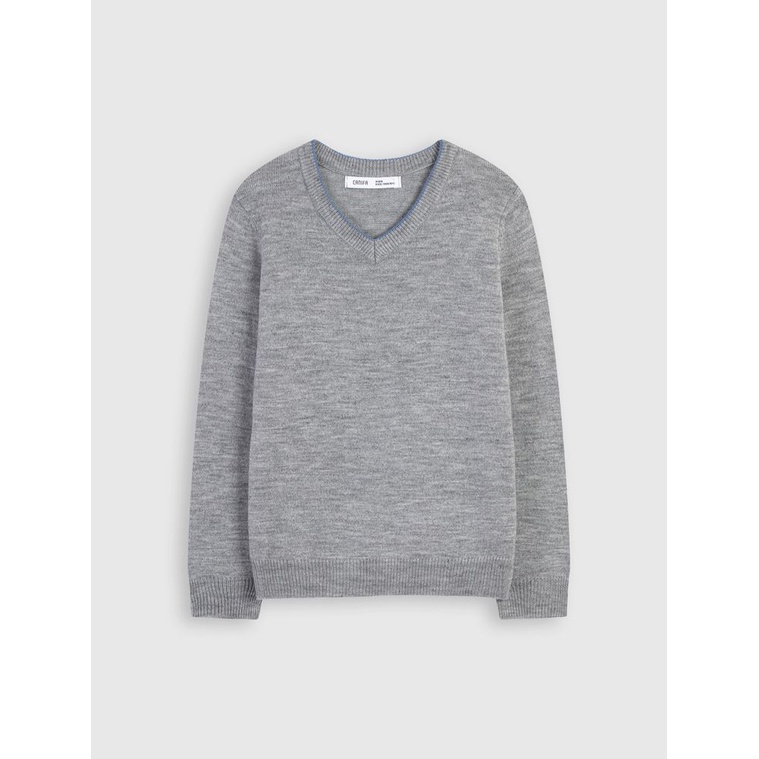 Áo len cổ tim bé trai  2TE21W001, chất len mềm , mịn , giá tốt , dễ phối đồ , có 4 màu tha hồ lựa chọn .....