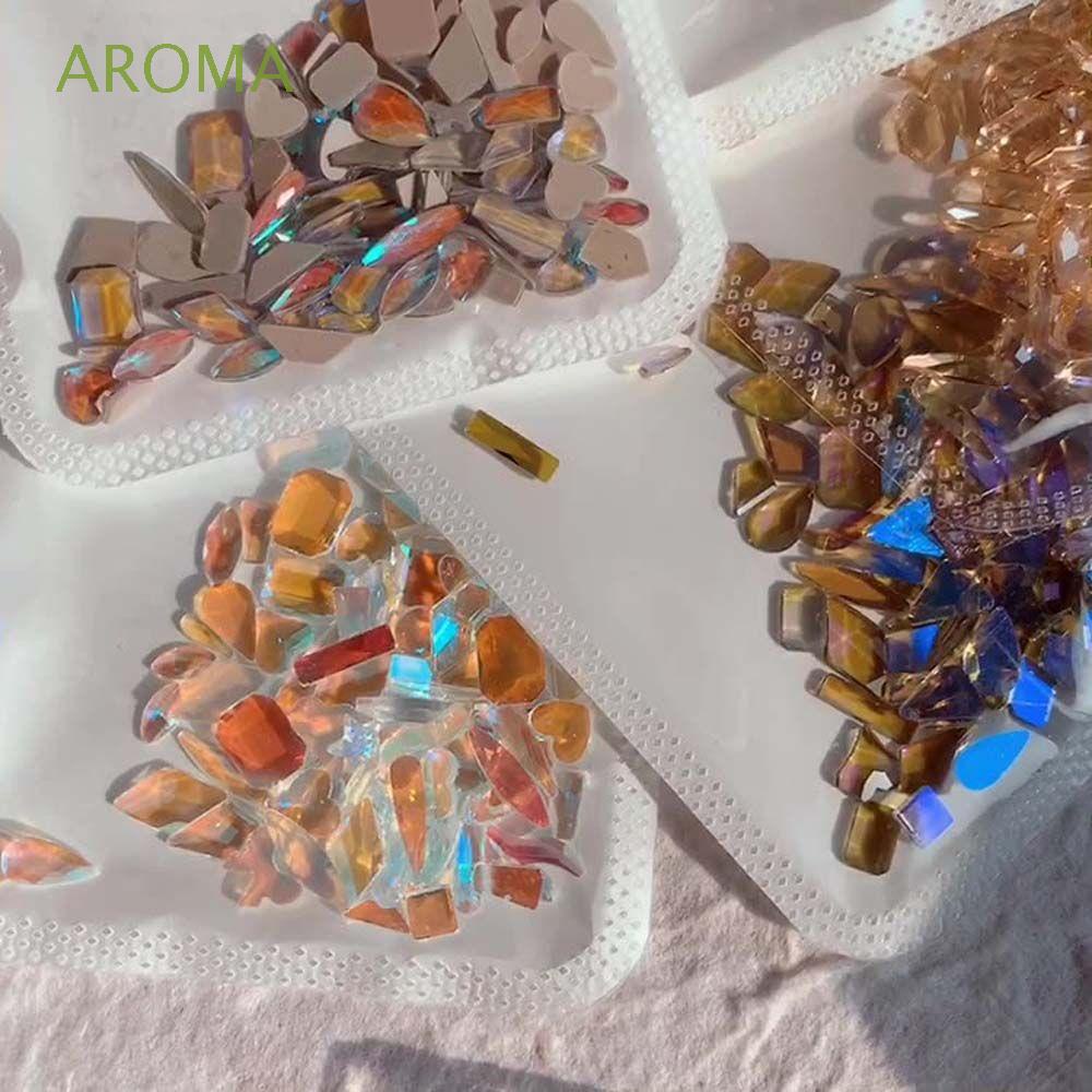 [Hàng mới về] Bộ 50 đá pha lê đính trang trí móng tay 3d lấp lánh