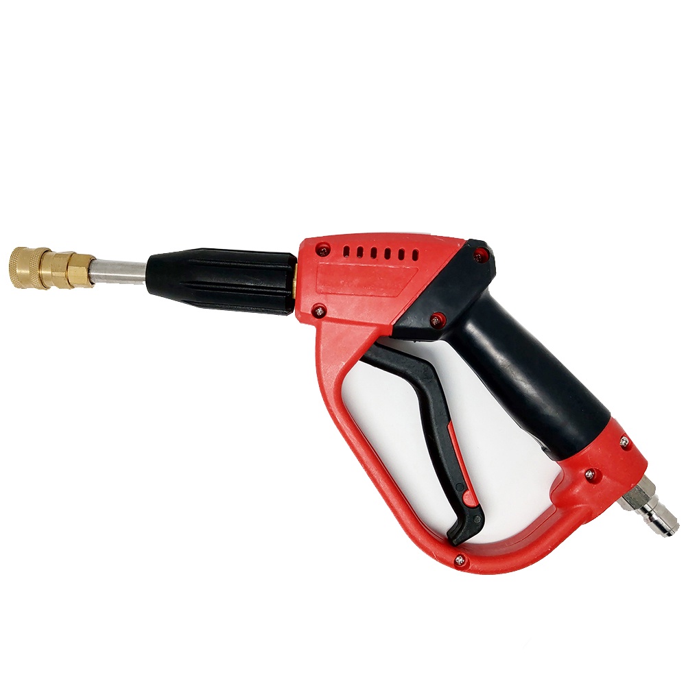 Súng rửa xe áp lực cao rửa xe ô tô xe máy Taiwan gắn máy rửa xe cao áp màu đỏ loại ngắn Nhật Bản Mart