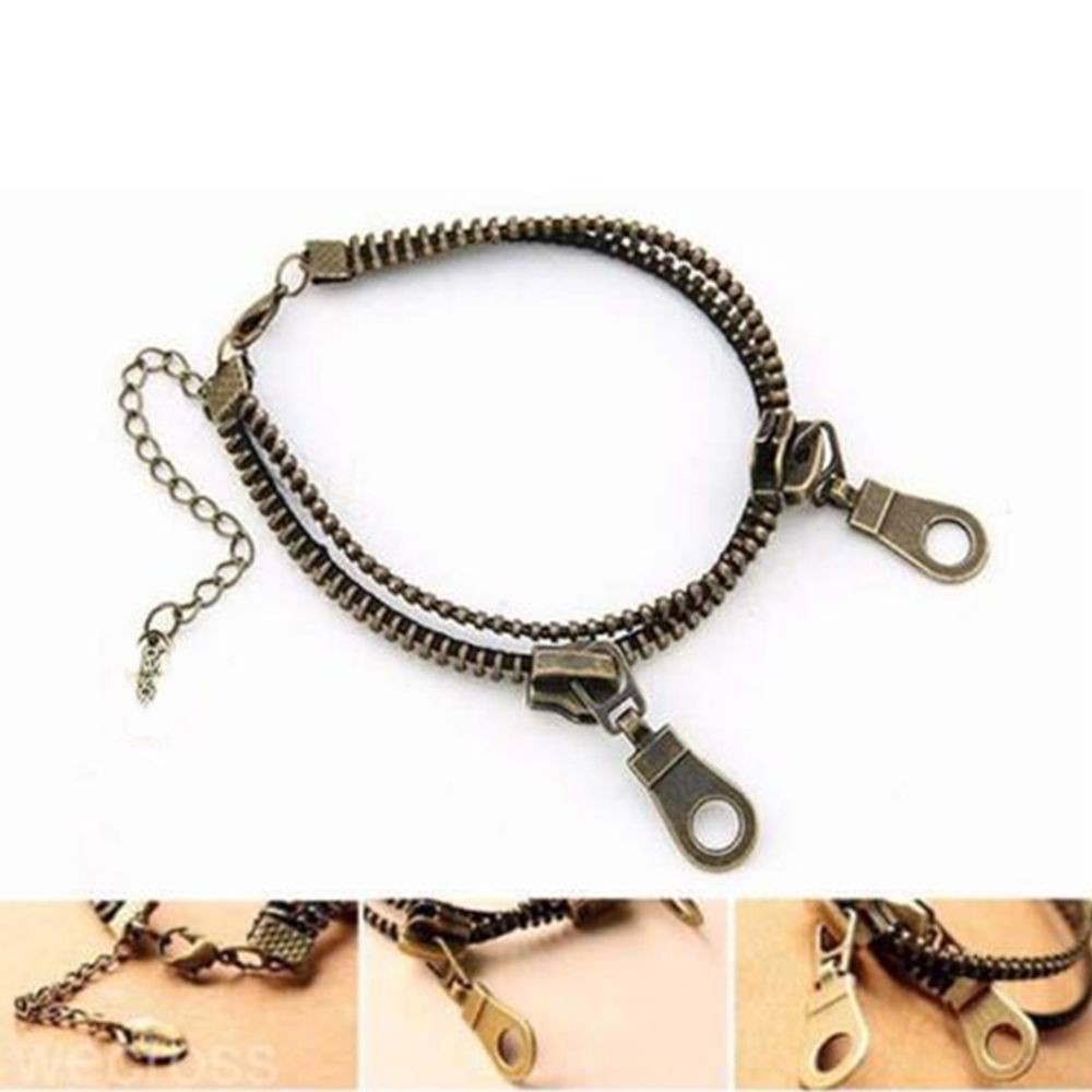 Vòng Đeo Cổ Chân Bằng Kim Loại Hình Khóa Kéo Nhiều Màu Thời Trang Cổ Điển Cho Nam Và Nữ | BigBuy360 - bigbuy360.vn