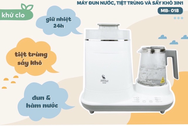 Máy Đun Hâm Nước, Tiệt Trùng và Sấy Khô Moaz