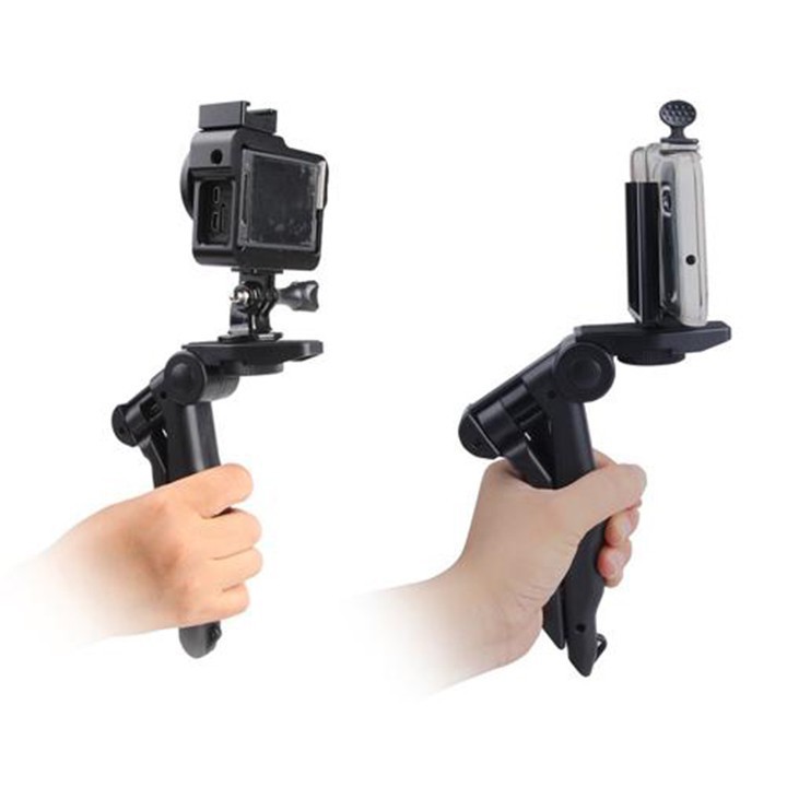 Chân Tripod Handgrip Mini xếp gọn cho máy quay GoPro, Sjcam, Yi Action, Osmo Action