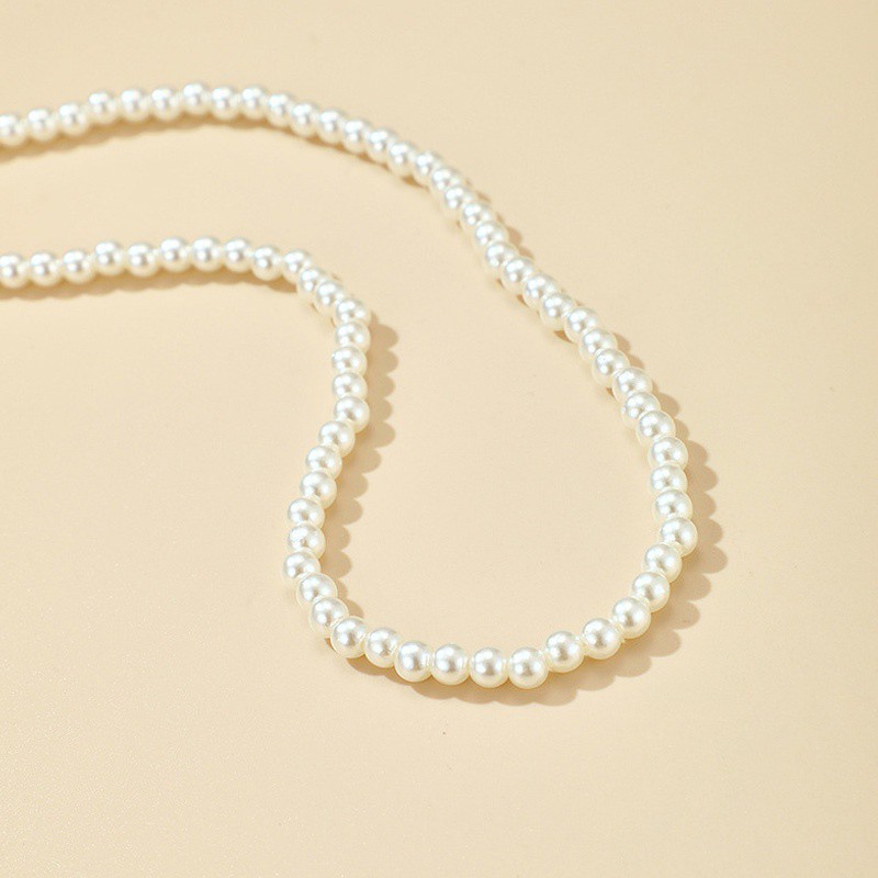 Vòng cổ choker đính hạt ngọc trai thanh lịch cho nữ