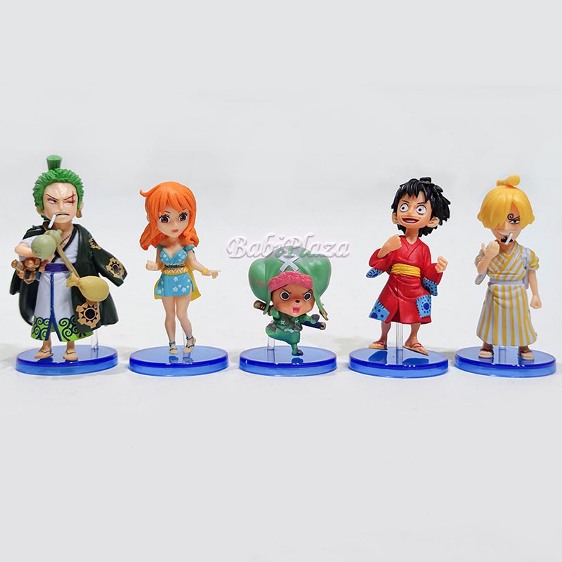 [One Piece] Set mô hình 10in1 Luffy - Zoro - Nami - Usopp - Sanji - Xay Thịt - Robin - Franky - Brook