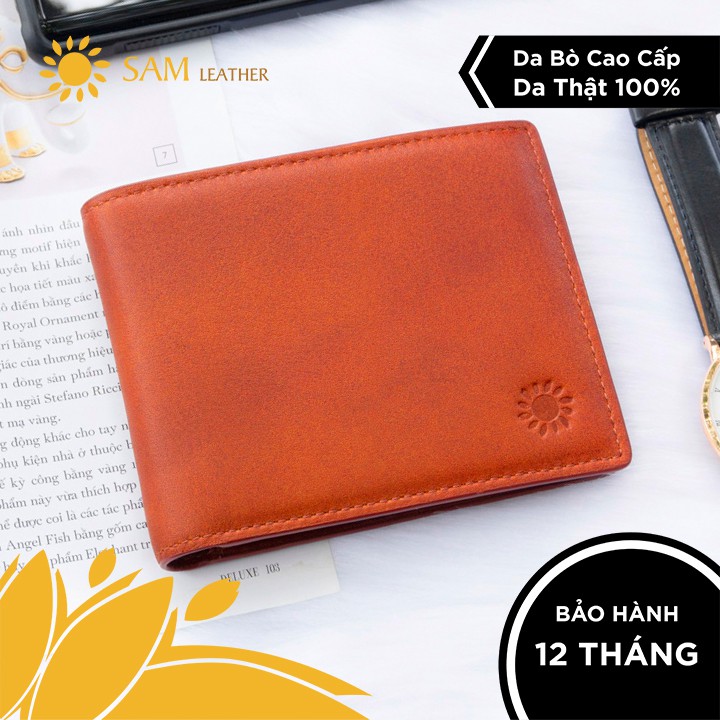 [ SAM Leather ] Ví Nam Da Bò SAM005 - Ví Da Nam Da Bò Cao cấp Thật Bảo Hành 12 Tháng Chính Hãng