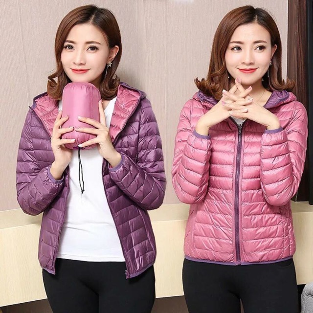 Áo phao siêu nhẹ nữ mặc được 2 mặt hàng QCCC | BigBuy360 - bigbuy360.vn