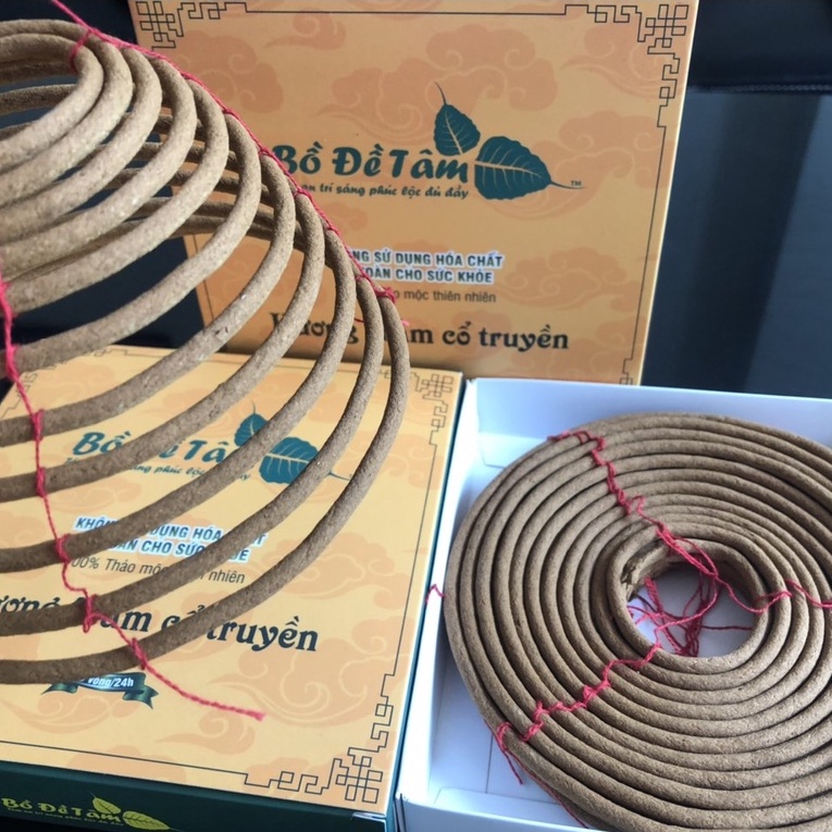 Hương Trầm Vòng 24h Bồ Đề Tâm Cháy Lâu Thư Giãn Mang Lại Tài Lộc An Toàn  Hộp 5 Vòng