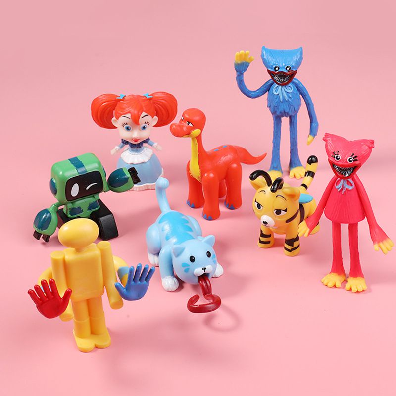 Set 8 Mô Hình Nhân Vật Trong Huggy Wuggy Poppy Playtime
