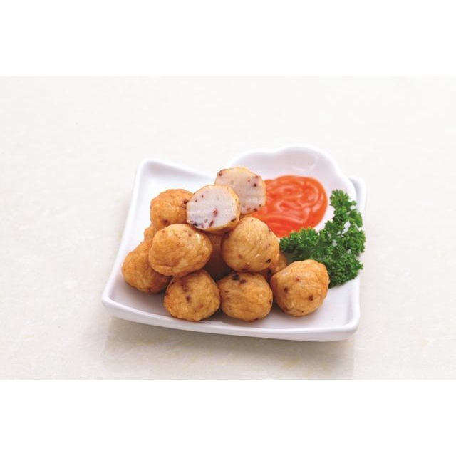 1Kg Mực Viên Hàn Quốc Lacusina thơm ngon/ gói 500g_ Ship hỏa tốc