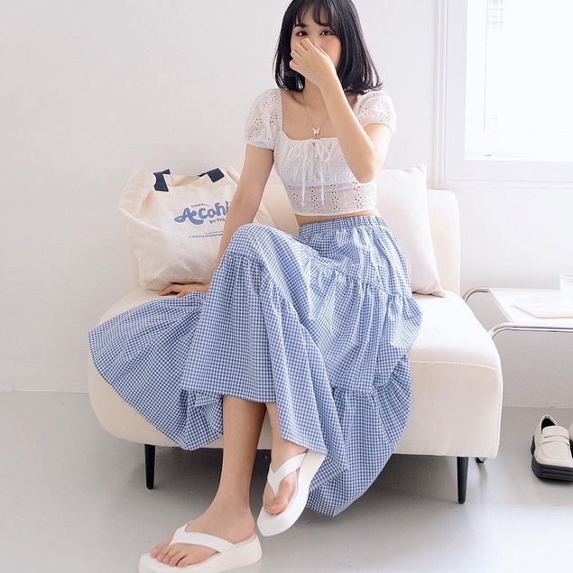 Chân váy ren thô 3 tầng NakedbyV - Stella Skirt